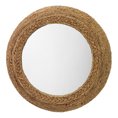 Jamie Young Seagrass Round Wall Mirror