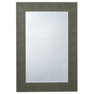Jamie Young Structure Shagreen Rectangle Mirror - Grey
