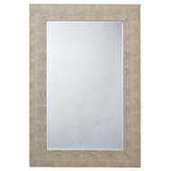 Jamie Young Structure Shagreen Rectangle Mirror - Ivory