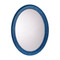Jamie Young Valley Raffia Oval Wall Mirror - Indigo