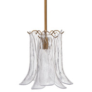 Jamie Young Cala 1-Light Blown Glass Pendant - Clear