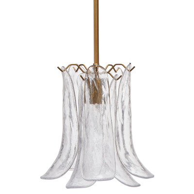 Jamie Young Cala 1-Light Blown Glass Pendant - Clear