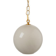Jamie Young Camber 1-Light Blown Glass Pendant - Taupe