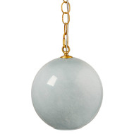 Jamie Young Camber 1-Light Glass Pendant - Blue