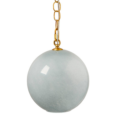 Jamie Young Camber 1-Light Glass Pendant - Blue
