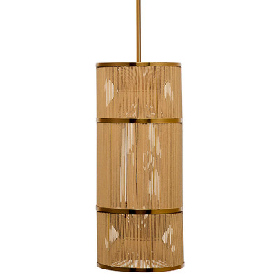 Jamie Young Congruent 1-Light Iron and Cotton Pendant