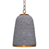 Jamie Young Creekside 1-Light Beaded Pendant - Slate Blue