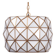 Jamie Young Hollywood 1-Light Glass and Metal Pendant