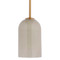 Jamie Young Holt 1-Light Glass Pendant - Taupe