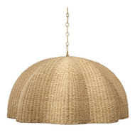Jamie Young Rosemary 1-Light Natural Palm Leaf Pendant - Large