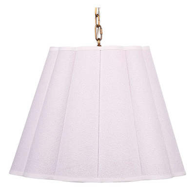 Jamie Young Scalloped 1-Light Pendant - Boucle Linen
