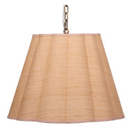 Jamie Young Scalloped 1-Light Pendant - Raffia