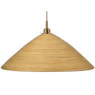 Jamie Young Spun 1-Light Natural Bamboo Pendant - Large