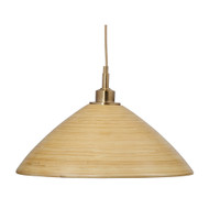 Jamie Young Spun 1-Light Natural Bamboo Pendant - Small