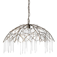 Jamie Young Vine Glass and Iron 1-Light Pendant