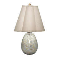 Jamie Young Capsule Mother of Pearl Table Lamp with Linen Shade