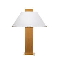 Jamie Young Craftsman Veneer Table Lamp - Natural Oak