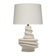 Jamie Young Dune Ceramic Table Lamp with Linen Shade