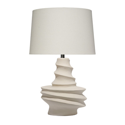 Jamie Young Dune Ceramic Table Lamp with Linen Shade