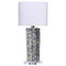 Jamie Young Flurry Ceramic Small Table Lamp with Linen Shade