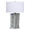 Jamie Young Flurry Ceramic Table Lamp with Linen Shade