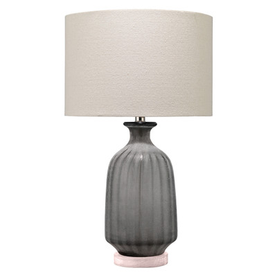 Jamie Young Frosted Glass Table Lamp - Grey
