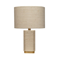 Jamie Young Haisley Raffia Table Lamp with Raffia Shade