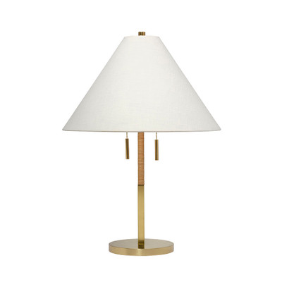 Jamie Young Harrison Rattan Table Lamp - Natural