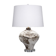 Jamie Young Maurice Ceramic Table Lamp with Linen Shade