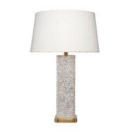 Jamie Young Preston Mother of Pearl Table Lamp with Linen Shade