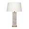 Jamie Young Preston Mother of Pearl Table Lamp with Linen Shade