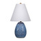 Jamie Young Raindrop Ceramic Table Lamp with Linen Shade - Blue
