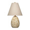 Jamie Young Raindrop Ceramic Table Lamp with Linen Shade - Off White