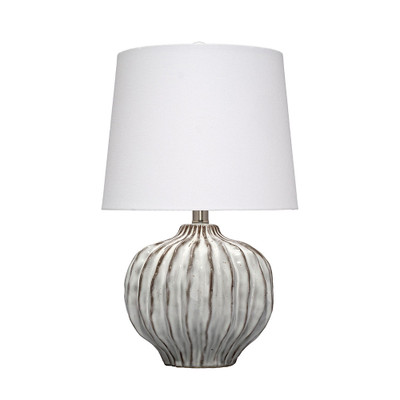 Jamie Young Reef Ceramic Table Lamp with Linen Shade