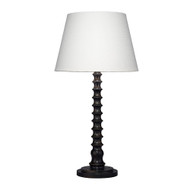 Jamie Young Revolution Wood Table Lamp with Linen Shade - Black