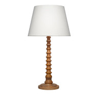 Jamie Young Revolution Wood Table Lamp with Linen Shade - Natural