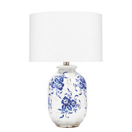 Jamie Young Ruth Ceramic Table Lamp - Blue