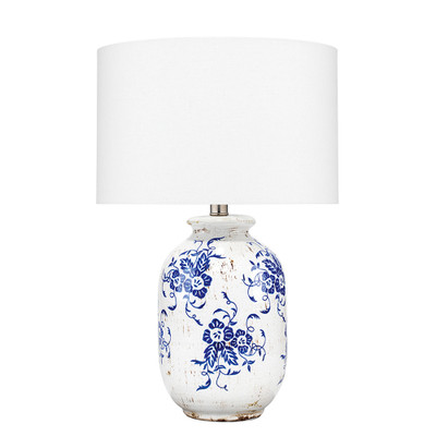 Jamie Young Ruth Ceramic Table Lamp - Blue