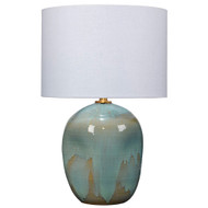 Jamie Young Salvador Ceramic Table Lamp with Linen Shade