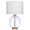 Jamie Young Satellite Glass Table Lamp - Antique Brass