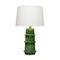 Jamie Young Saturn Ceramic Table Lamp with Linen Shade
