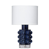 Jamie Young Seltzer Blown Glass Table Lamp - Blue