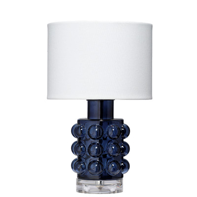 Jamie Young Seltzer Blown Glass Table Lamp - Blue