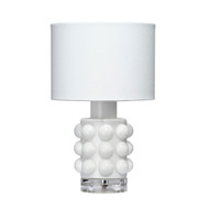 Jamie Young Seltzer Blown Glass Table Lamp - White