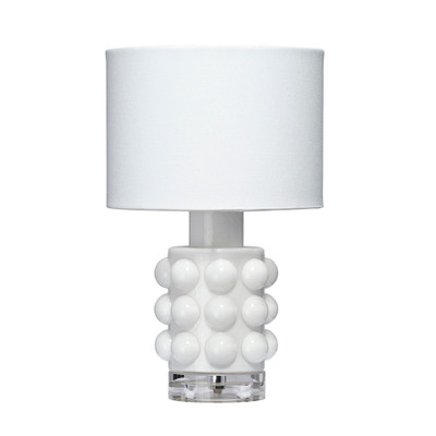 Jamie Young Seltzer Blown Glass Table Lamp - White