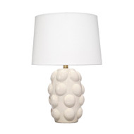 Jamie Young Silas Ceramic Table Lamp with Linen Shade