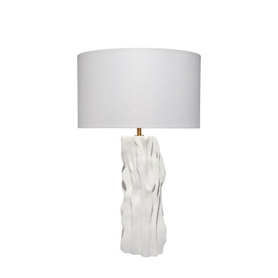 Jamie Young Sweetwood Ceramid Table Lamp with Linen Shade