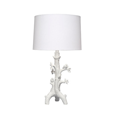 Jamie Young Sycamore Resin Table Lamp with Linen Shade