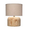 Jamie Young Timber Table Lamp with Linen Shade