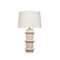 Jamie Young Trousdale Polyresin Table Lamp with Linen Shade